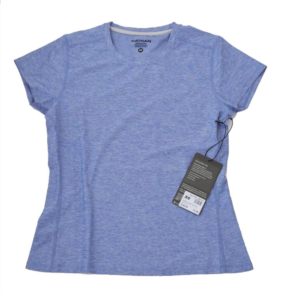 NEW NATHAN SPORTS women's qualifier tee in baja purple heather
